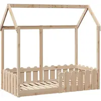 vidaXL Lit d'enfant Lit de maison 70x140 cm pin massif