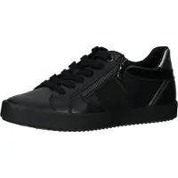 Geox Chaussures Blomiee pour femmes, chaussures de sport à lacets, modèle sportif, couleur noire, pour un usage quotidien