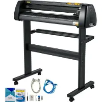 Vevor Traceur de découpe vinyle 28 pouces Traceur de découpe vinyle 720 mm Slogan Cutting Plotter Desktop Machine avec le logiciel
