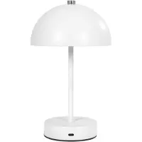 House Nordic Holt lampe de table LED rechargeable blanche.