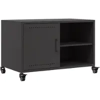 Sonstiges Meuble TV noir 68x39x43,5 cm acier