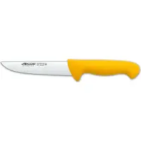 Arcos Couteau de boucher couleur - Prof 291500 acier inoxydable nitrum et mangue ergonomique jaune lame en polypropylène et 16 cm de lame, vitrine