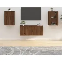 Prolenta Maison Exclusive - Meubles TV 2 pièces aspect chêne brun 40x34,5x60 cm
