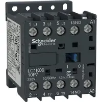 Schneider Electric Contacteur de puissance TeSys K AC3 12A 3P 1NO Bobine 230VAC Bornes à cage
