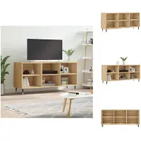 vidaXL Armoire TV Chêne Sonoma 103,5x30x50 cm Bois composite - Meuble TV