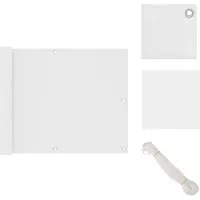 vidaXL Paravent de balcon Blanc 75x300 cm Tissu Oxford - Parasols & Ecrans solaires