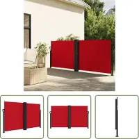 The Living Store Store latéral extensible rouge 140x1000 cm