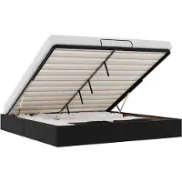 vidaXL Lit ottoman sans matelas noir 180x200 cm similicuir