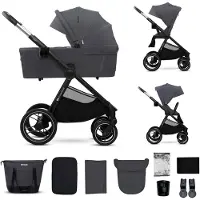 Kinderkraft universalus vežimas 2IN1 NEA 2.0, deep pilkas, KSNEA002DGR2000