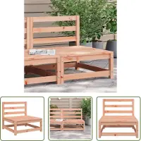 The Living Store Canapé de jardin sans accoudoirs 70x70x67 cm bois massif douglas