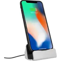 Avizar Station d'accueil iPhone Charge & Synchronisation connecteur Lightning - Argent