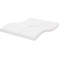 Syfax Matelas en mousse blanc 200x210 cm 7 zones dureté 20 ILD