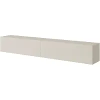 Selsey BISIRA - Meuble TV 200 cm gris / beige