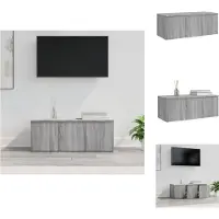 vidaXL Armoire TV Gris Sonoma 80x34x30 cm Bois composite - Meuble TV