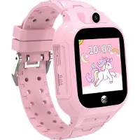 Forever Smartwatch enfant pour filles WiFi Kids See Me 3 KW-320 Rose, Montre connectée, GPS, IP65, Podomètre, Appels