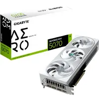 Gigabyte GeForce RTX 5070 AERO OC 12G Graphics Card - 12GB GDDR7, 192bit, PCI-E 5.0, 2625 MHz Core Clock, 3 x DP 2.1a, 1 x HDMI 2.1b, NVIDIA DLSS 4, GV-N5070AERO OC-12GD