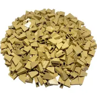 LEGO 2x1x2 Briques de toit inclinées Beige clair pour toit - 60481 NOUVEAU Quantité 250x