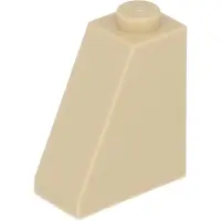 LEGO pente 1x2x2 tan