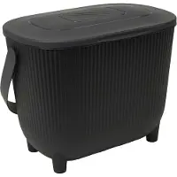 Eda Plastiques Poubelle à Compost 10 L Noir - Eda