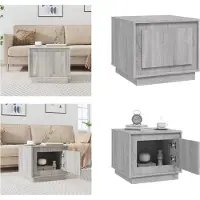 vidaXL Table basse Gris Sonoma 51x50x44 cm Bois composite - Table basse - Tables basses - Table d'appoint - Meuble d'appoint