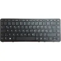 T-ProTek Clavier FRANÇAIS noir avec cadre noir,Trackpoint pour HP Elitebook 850 G1