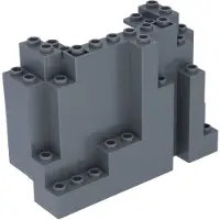 LEGO 4x10x6 panneau rocheux dbg