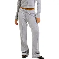 Juicy Couture Jogging Tina Velour Track Pant With Diamante Branding femmes - Gris - EU M