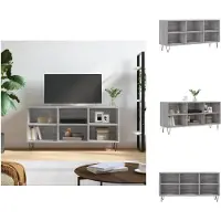 vidaXL Armoire TV Gris Sonoma 103,5x30x50 cm Bois composite - Meuble TV