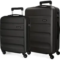 Joumma Bags ROLL ROAD Flex Noir, Kit de voyage ABS, 55-65cm, 5849560