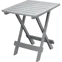 Spetebo Table de jardin 80x72x70 - Couleur : gris