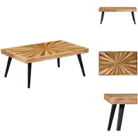 vidaXL Table basse en bois massif de manguier 90x55x36 cm - Tables basses