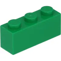 LEGO 50 pièces 3622 Brick 1x3 Part Basic Bricks 50 Green