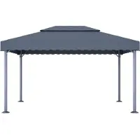 Syfax Tonnelle 400x300 cm Anthracite Aluminium