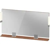 Duravit Sivida miroir, chrome, 1330x36x650mm, éclairage à poser, interrupteur à détecteur, raccordement au réseau, SV7425010790000