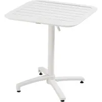 Oviala Table inclinable de terrasse 70 x 70 cm blanc - Almada
