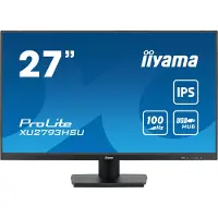 Iiyama ProLite XU2793HSU-B6 - Moniteur LED - 68.6 cm (27") - 1920 x 1080 Full HD (1080p) @ 100 Hz - IPS - 250 cd/m² - 1000:1 - 1 ms - HDMI, DisplayPort - haut-parleurs - noir mat (XU2793HSU-B6)