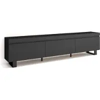 Skraut Home COZY Meuble TV, Banc Télé, 240x35x57cm, Noir