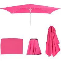 Mendler Housse De Rechange Pour Parasol N23, Housse De Rechange Pour Parasol, 2x3m Rectangulaire Tissu/Textile 4,5kg Uv 50+ Rose