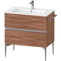 Duravit Sivida bâti-support pour lavabo, 2 tiroirs, poignée profilée chromée, 810x477x591mm, pour ME by Starck, SV4644010790000