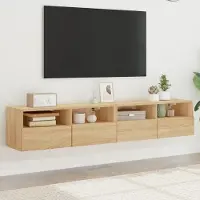 Prolenta Maison Exclusive - Meubles TV 2 pièces Chêne Sonoma 80x30x30 cm Matériau dérivé du bois