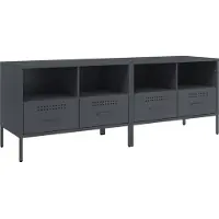 Syfax Meubles TV 2 pcs anthracite 68x39x50,5 cm acier