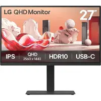 LG 27BA75QB-B.AEU écran plat de PC 68,6 cm (27") 2560 x 1440 pixels Wide Quad HD LED Noir