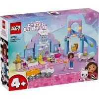 LEGO Gabbys Dollhouse Gabbys Kitty Care Animal Playset pour enfants Pet Pretend Play Entertainment Toy avec un toboggan de voiture rose et des fi