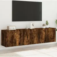 Prolenta Maison Exclusive - Meubles TV 2 pièces Chêne fumé 80x30x41 cm