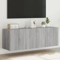 Prolenta Maison Exclusive - Meubles TV avec éclairage LED 2 pièces Gris Sonoma 60x35x41 cm
