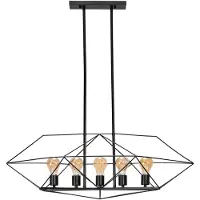Toolight Lampe Suspendue APP1037-5CP Black