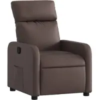 Syfax Fauteuil inclinable Marron Similicuir