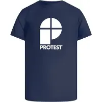 Protest Berents Short Sleeve Rash Guard Bleu 140 cm Garçon