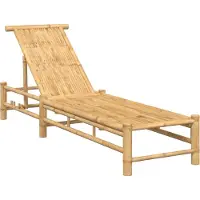 Syfax Chaise longue 55x199x30 cm bambou