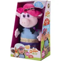 Bandai Musical Mr. Pancha De La Granja De Zenón Teddy 30 Cm Rose Enfants